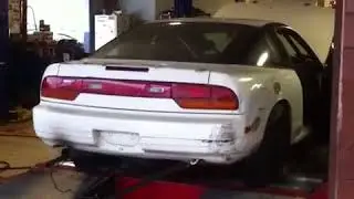 HIGH COMPRESSION 11:1 Ka24de turbo 240sx s13 drift car dyno 11/16/2013