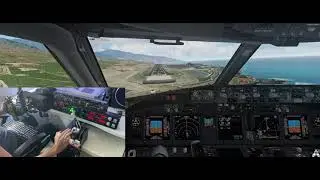 [P3D v5] PMDG 737 NGXu | Approach and Landing in La Palma Canary Islands |