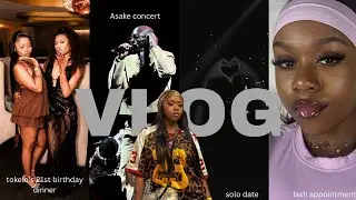 #vlog : happy new year!🎆| birthday dinner | ASAKE concert | lash model + solo date 