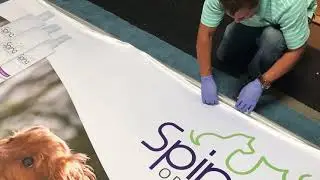 Lumiwall - SEG Fabric Graphic Installation Close-up #2