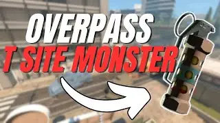 T-Side Monster Flash on Overpass | CS2 Lineup Guide