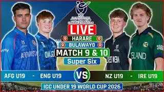 ICC U19 World Cup Live: Afghanistan U19 vs Ireland U19 LIVE | England U19 vs New Zealand U19 Live