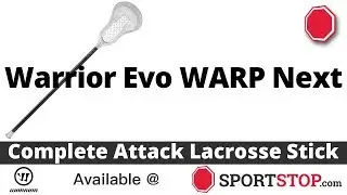 Warrior Evo WARP Next Complete Attack Lacrosse Stick Product Video @SportStop com
