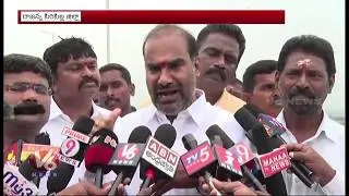 Huge Flood Water Leakage From Mid Manair, Karimnagar | V6 Telugu News