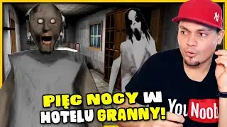😮 5 NOCY U *GRANNY* HOTEL?! *NOWA GRANNY* | Slendrina's Freakish Friends and Family Night 😮