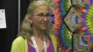 Belladonic Haze by Margaret Solomon Gunn Displayed at AQS QuiltWeek