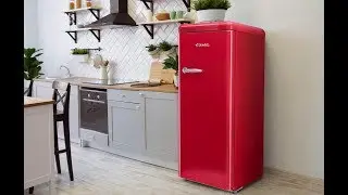 Epic Red & Silver Retro All Refrigerator (ERAR88RED & ERAR88SVR)