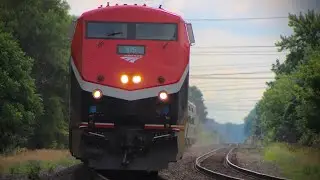 Amtrak 40-10 HAULS through Byrkit Avenue at MP 431 with friendly crew and Phase 7 leader!