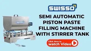 Semi Automatic Piston Paste Filling Machine with Stirrer Tank High Accuracy #highaccuracy