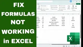 How to FIX FORMULAS That Aren't Working Properly in Excel (Troubleshoot Broken Formulas)