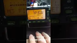 ICOM IC-703 FL-73A CW FILTER INSTALL EFFECT