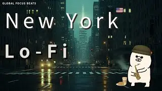 Minimal Lofi: New York Night Rain | Deep Work & Study Music (2Hour+)
