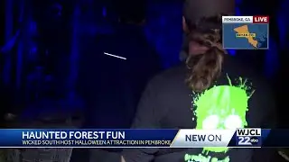 WJCL 22 News' Kyron Neveaux experiences the Wicked South Haunted Forest