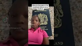 How to become a UK resident/ citizen as a student #ukpassport #britishcitizen #ukstudentvisa