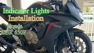 HONDA 650F | INDICATOR LIGHTS INSTALLATION #honda  #650f  #indicators #lights  #installation