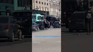 Ukraine Soldier Honor and Respect by Community #funeral #procession #Kyiv #Maiden #square #military