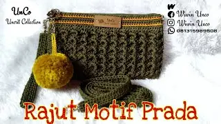 Tas Rajut Simple Motif Prada ll Rajut Prada ll Crochet Prada @WiwinUnCo