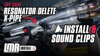 2015-2023 Mustang GT SVE Resonator Delete X-Pipe - Install & Sound Clips
