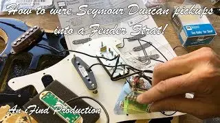 Fitting some Seymour Duncan pickups into a Fender Strat