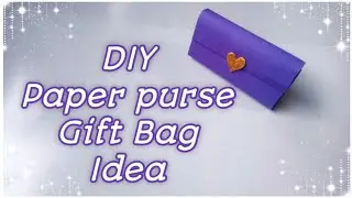 DIY- Paper purse Gift Bag Idea/No glue paper craft #videos #diy #origami #papercraft #paperbag