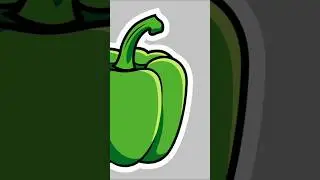 how to make Capsicum #howto #capsicum #vector #drawing #vectordrawing #art #vectorart #graphicdesign