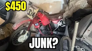 Старый Honda CR125 за 450 долларов найден в сарае. Заведется ли он?