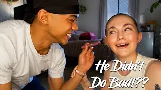 I LET MY BOYFRIEND DO MY MAKEUP!