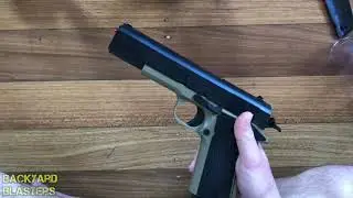 Manual Single Action Colt 1911 STD Gel Ball Blaster Review from Tactical Edge Hobbies
