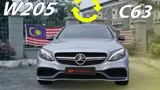 MERCEDES BENZ W205 CONVERT TO C63AMG Body kit
