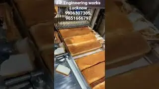High speed Rusk/toast slicer installed in automatic rusk plant.