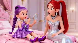 😱 OMG!💄Baby Rumi Doing Her First Makeup to Look Like Mira | KPOP Demon Hunters