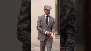 Big Houndstooth BW Tweed Suit | StudioSuits