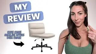 Honest Review Criss cross armless office desk chair