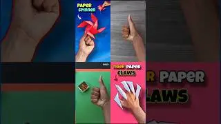 How to make a 4 Types Of Paper Toys , paper Jet plane , Tiger claws , paper helicopter , paper box