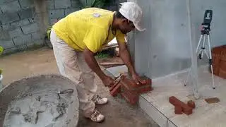 Como revestir coluna com tijolos avista.