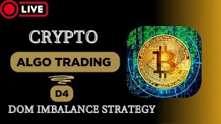 Live Crypto Algo Trading | DOM Imbalance Strategy Testing & Analysis | 4 #live #algotrading  #crypto