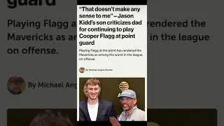 Jason Kidd's SON CALLS OUT His Coaching Decision 🔥 #nba #mavericks