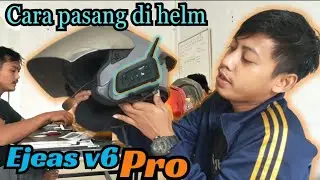 Cara Pasang intercom EJEAS V6 PRO di Helm ALV KEREN Hasil nya Cuyyyyy