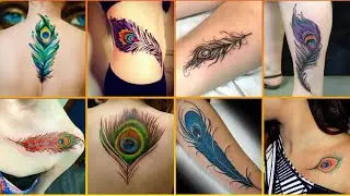 Lovely Peacock Feather Tattoos For Girls | Peacock Feather Tattoos For Womens | Feather Tattoos!