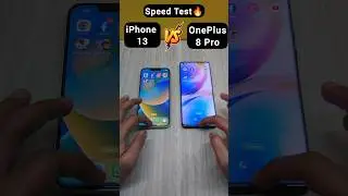 iPhone 13 vs OnePlus 8 Pro Speed Test⚡️#shorts