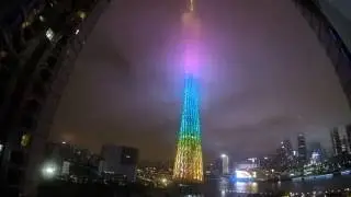 canton tower (guangzhou) time lapse gopro