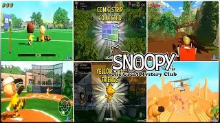 Snoopy and The Great Mystery Club - minigame - yellow bird - comic strips - nintendo switch