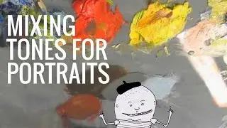Mixing tones for portrait painting in oils