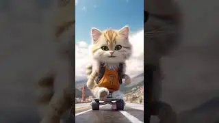 cute cat ai  Happy Happy  Cat 🐈.