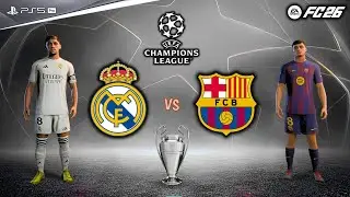 FC 26 – Real Madrid vs Barcelona | Champions League Final | Valverde vs Pedri Epic Fixture
