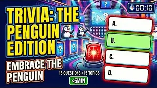 Are You Smarter Than the Average Penguin ? | 15 Questions &bull; 15 Topics | FUN CHALLENGE