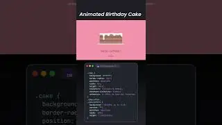 Animation Birthday Cake Particles 🌼 Source Code -🔥💥Link in Description👇