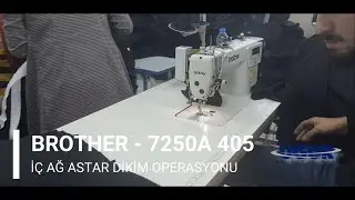BROTHER 7250A 405 TEK İĞNELİ ELEKTRONİK BESLEMELİ VE İPLİK KESMELİ DIRECT DRİVE D&Uuml;Z DİKİŞ MAKİNESİ