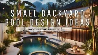 Small Backyard Pool Ideas Landscaping Waterfall Garden on a Budget #pooldesign #backyardmakeover