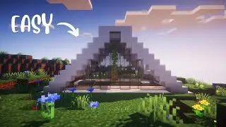A-Frame Quartz Cabin Minecraft Building Tutorial